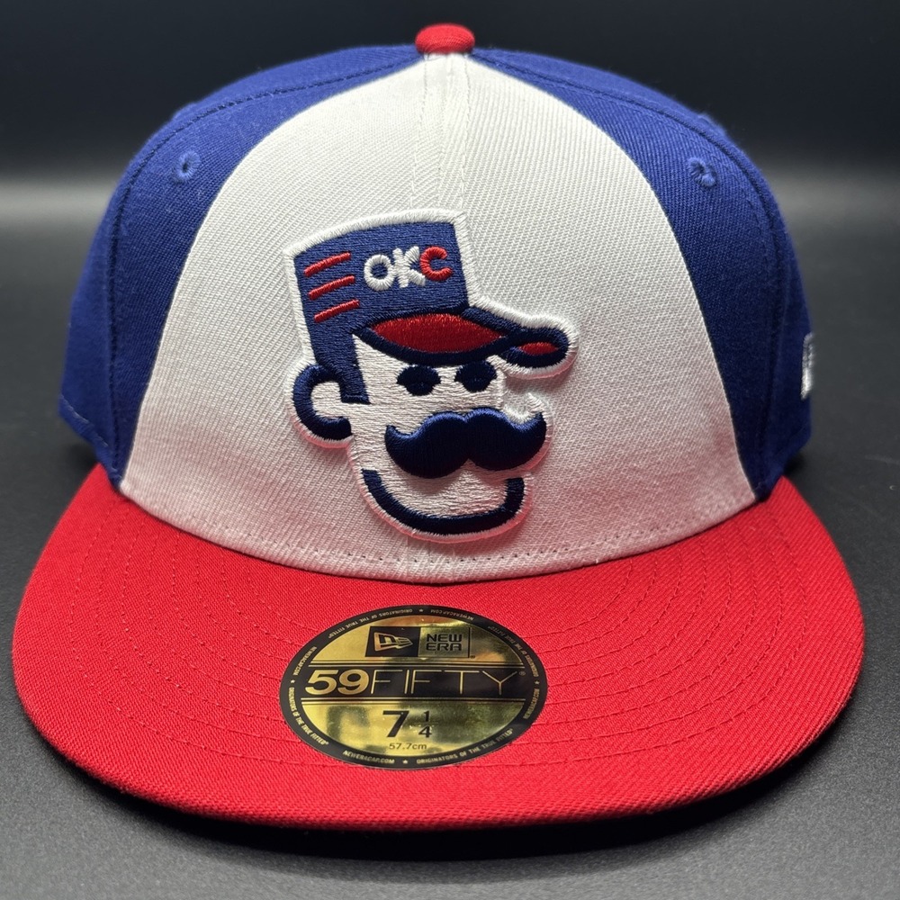 Oklahoma City Comets Hat Cap New Era 59Fifty OKC Abner 89er Fitted 7 1/4 MiLB